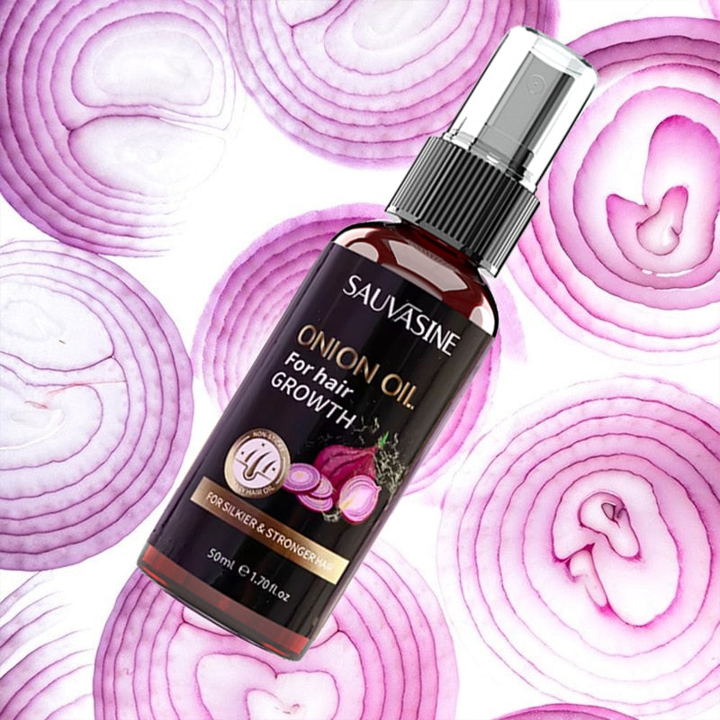 50ml Onion Oil Hair Growth Products Fast Growing Hair Oil Loss Care Liquid Hair Scalp Treatment Beauty Health Hair Growth Serum