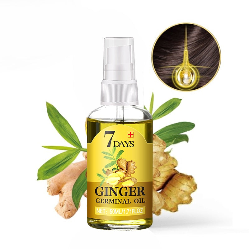 Ginger Hair Growth Products Fast Growing Hair Essential Oil Beauty Hair Care Prevent Hair Loss Oil Scalp Treatment For Men Women
