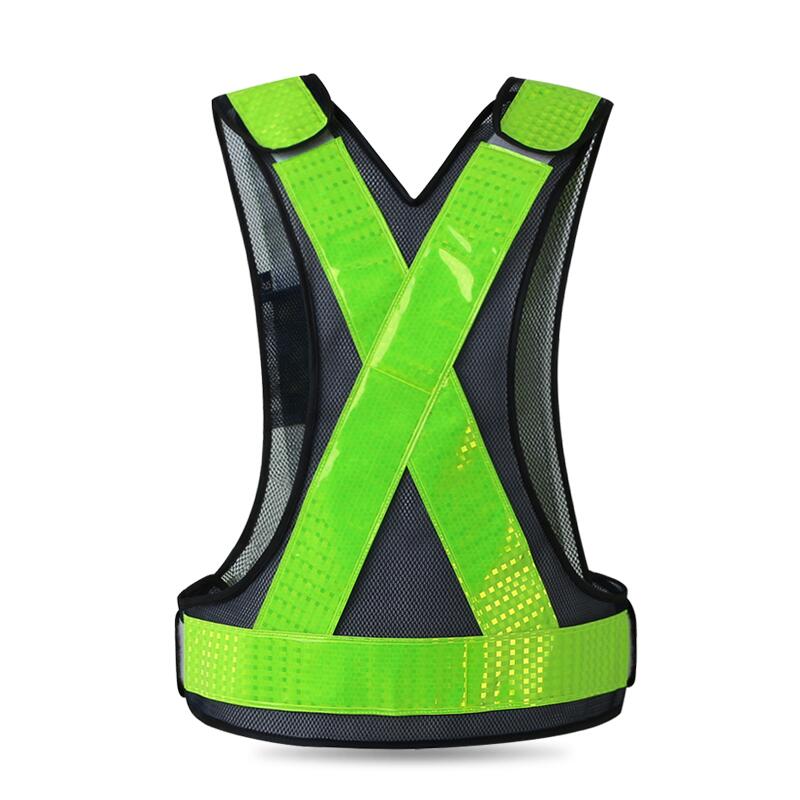 HI VIS Reflective Vest Safety Vest With Adjustable Elastic Hook&loop Construction Waistcoat Running Walking Jogging Cycling