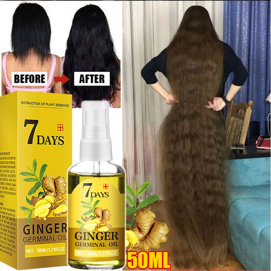 Ginger Hair Growth Products Fast Growing Hair Essential Oil Beauty Hair Care Prevent Hair Loss Oil Scalp Treatment For Men Women