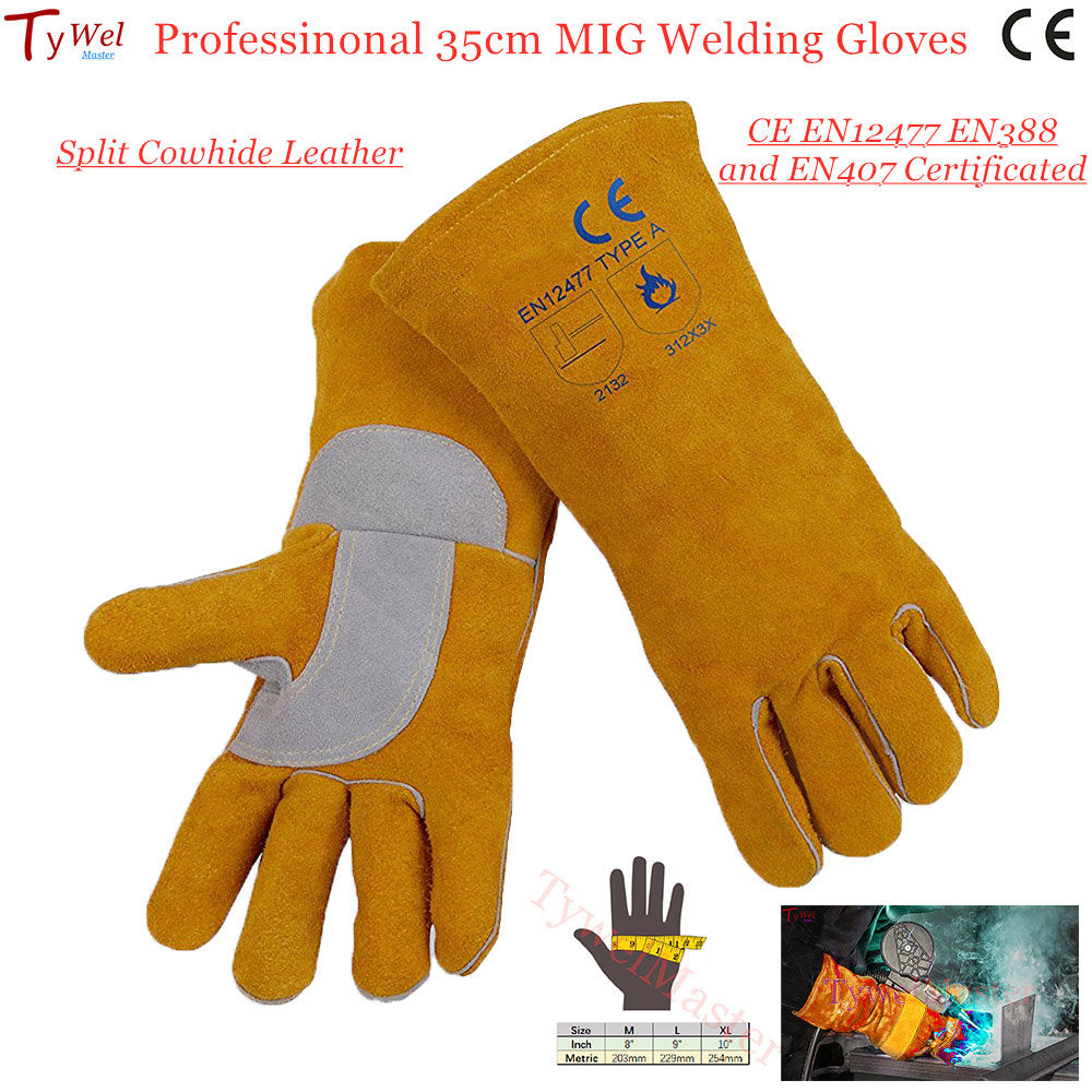 Professional 35cm MIG Welding Gloves