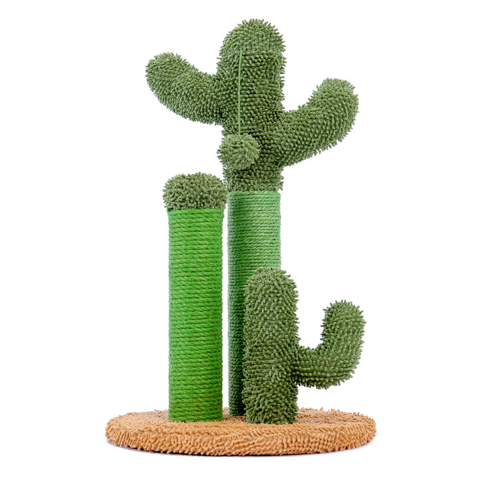 Adequate Cactus Cat Scratching Post with Sisal Rope Cat Scratcher Cactus for Young and Adult Cats climbing frame