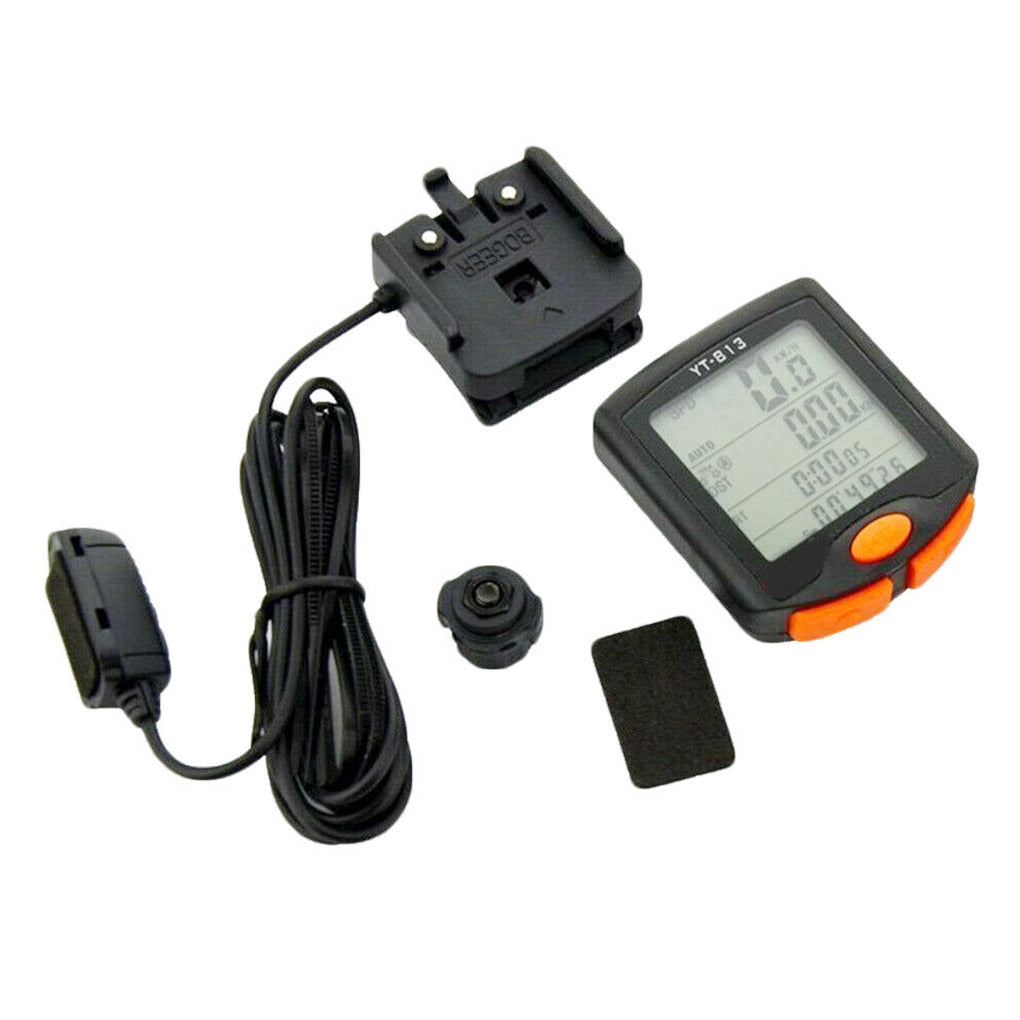 Waterproof YT-813 Bicycle Computer Wired Speedometer Digital Multifunction Speedometer Waterproof Motion Sensor Bicycle Computer