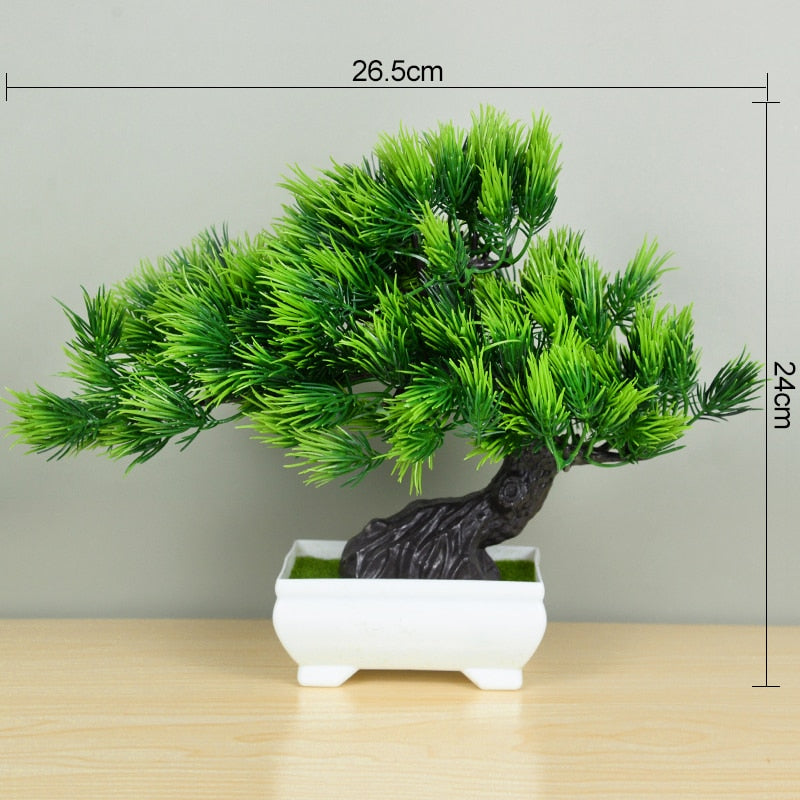 Artificial Plants Bonsai Small Tree Pot Fake Plant Flowers Potted Ornaments For Home Room Table Decoration Hotel Garden Decor