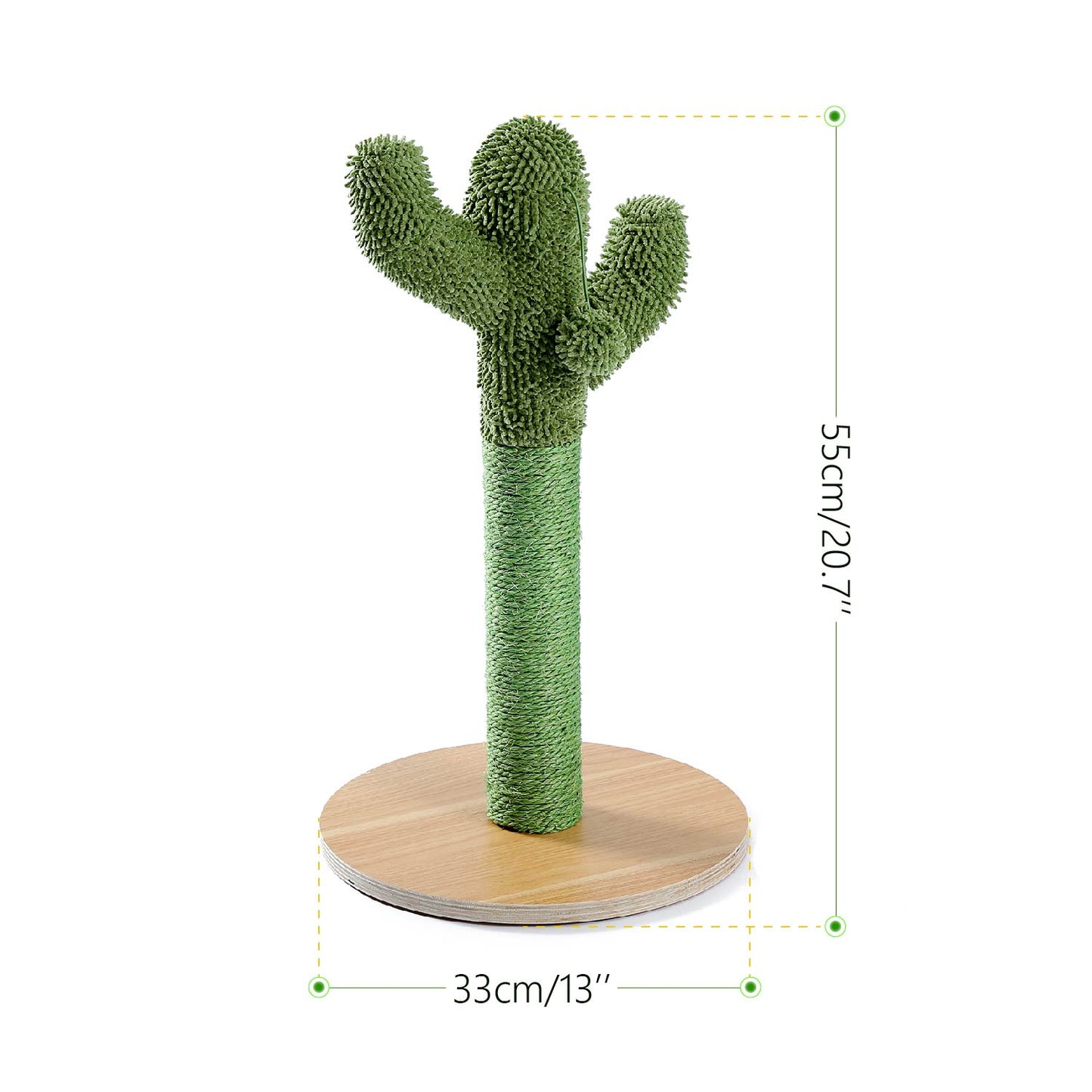 Adequate Cactus Cat Scratching Post with Sisal Rope Cat Scratcher Cactus for Young and Adult Cats climbing frame