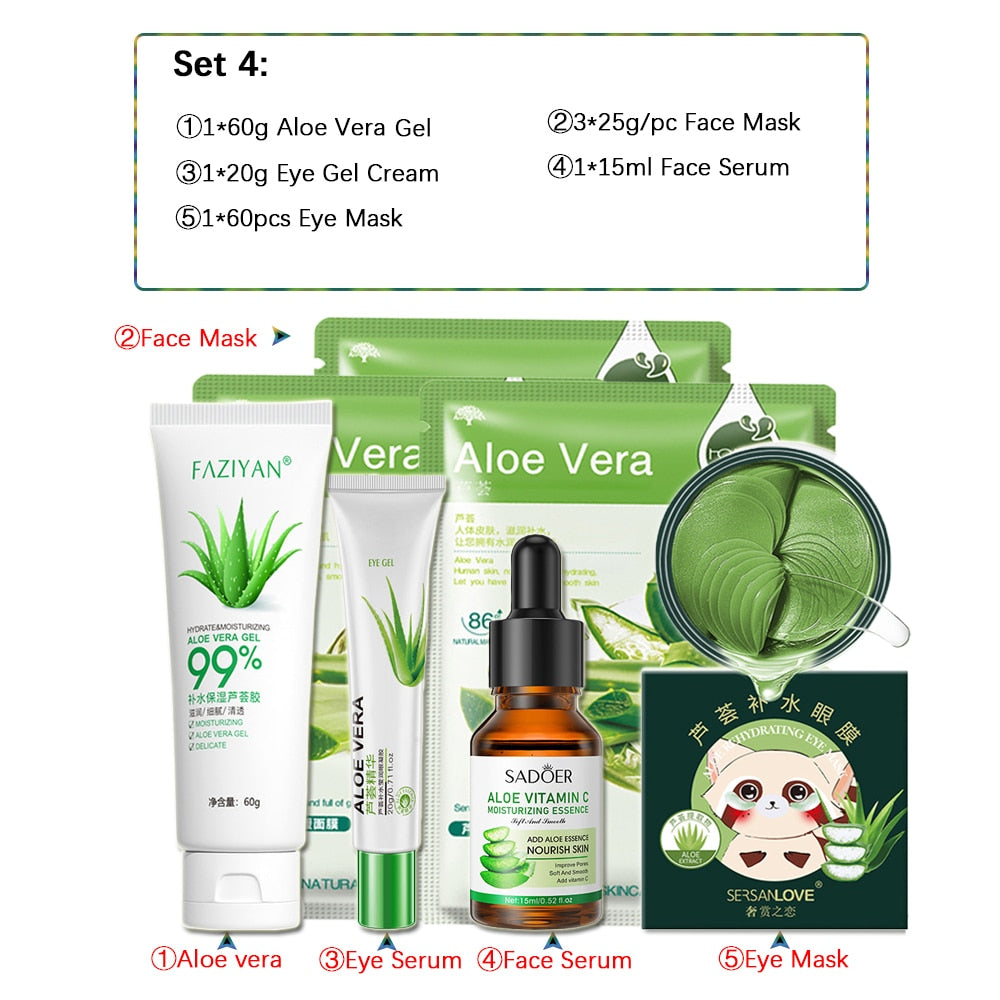 Skincare Product Sakura Set Whitening Cream 24k Serum Skin Care Kit Face Mask Facial Products Kit Face Care Women Beauty Health