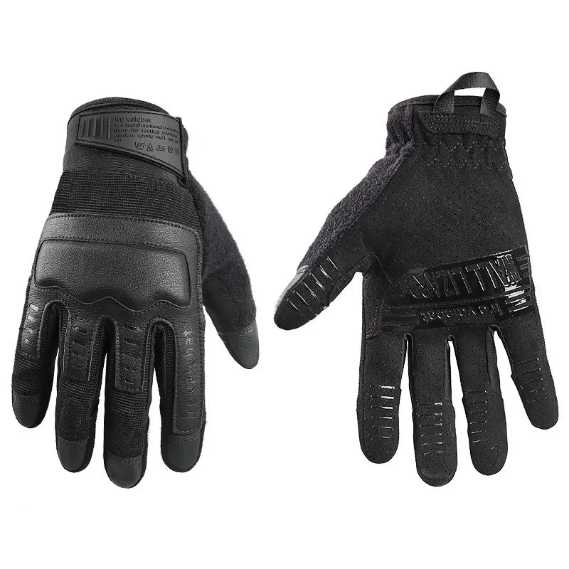 Hard Knuckles Combat Grip Full Finger Touch Rwork Tactical Winter Gloves