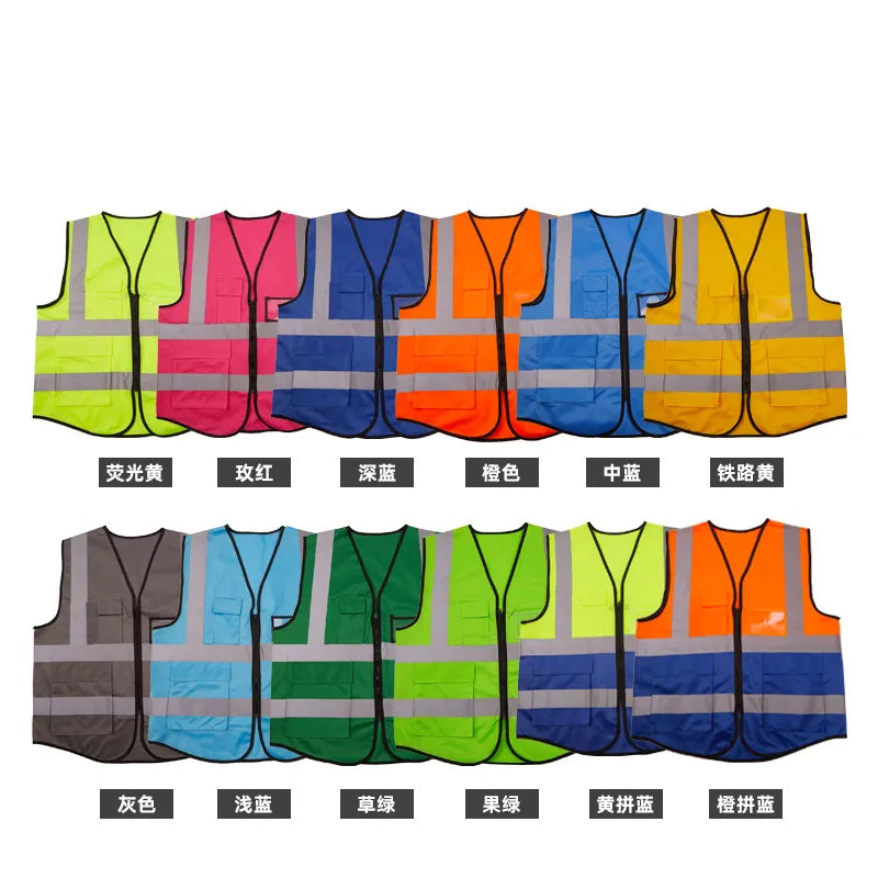 1 Pcs Motorcycle Reflective Clothing Safety Vest Body Safe Protective Device Traffic Facilities For Racing Running Sports 3 Size