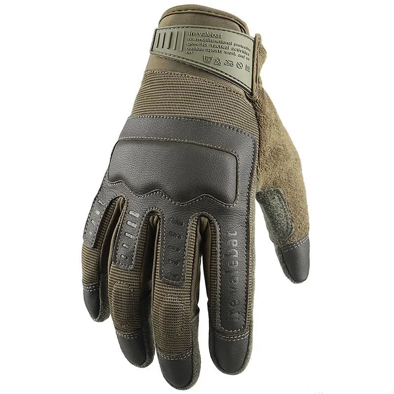 Hard Knuckles Combat Grip Full Finger Touch Rwork Tactical Winter Gloves