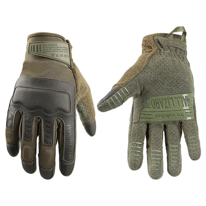 Hard Knuckles Combat Grip Full Finger Touch Rwork Tactical Winter Gloves