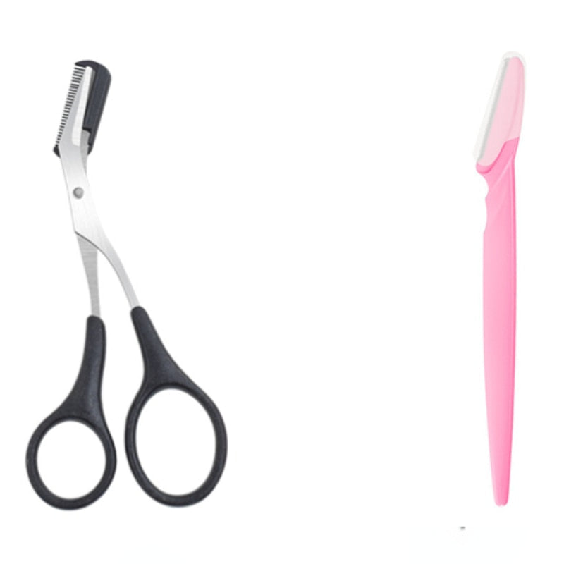 Eyebrow Trimmer Scissor Beauty Products for Women Eyebrow Scissors  with Comb Stainless Steel Makeup Tools Beauty Scissors