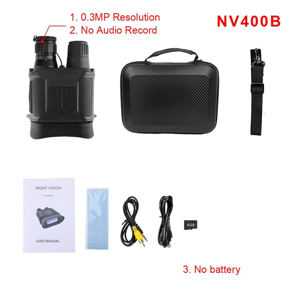 NV400B 7X31 Infared Digital Hunting Night Vision Binoculars 2.0 LCD Military Day Night NV Goggles Telescope IR Binocular Hunter