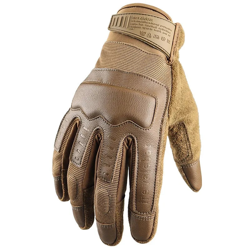 Hard Knuckles Combat Grip Full Finger Touch Rwork Tactical Winter Gloves