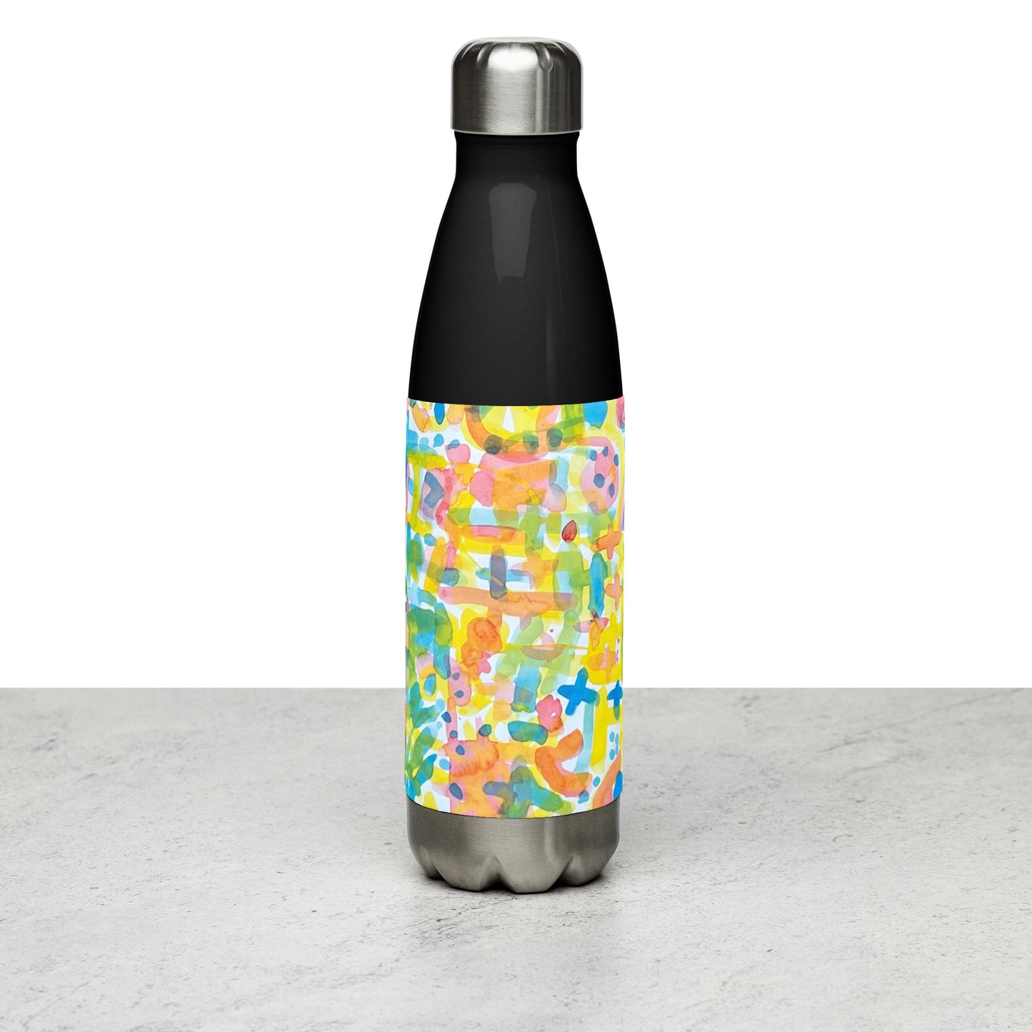 Stainless steel water bottle_Abstraction & Modernity