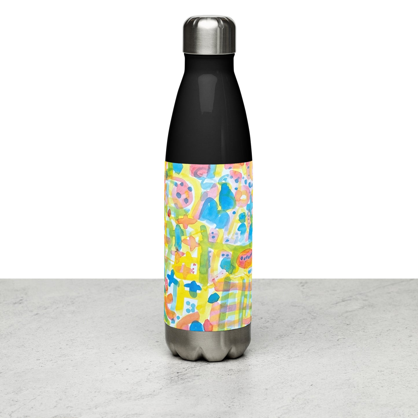 Stainless steel water bottle_Abstraction & Modernity