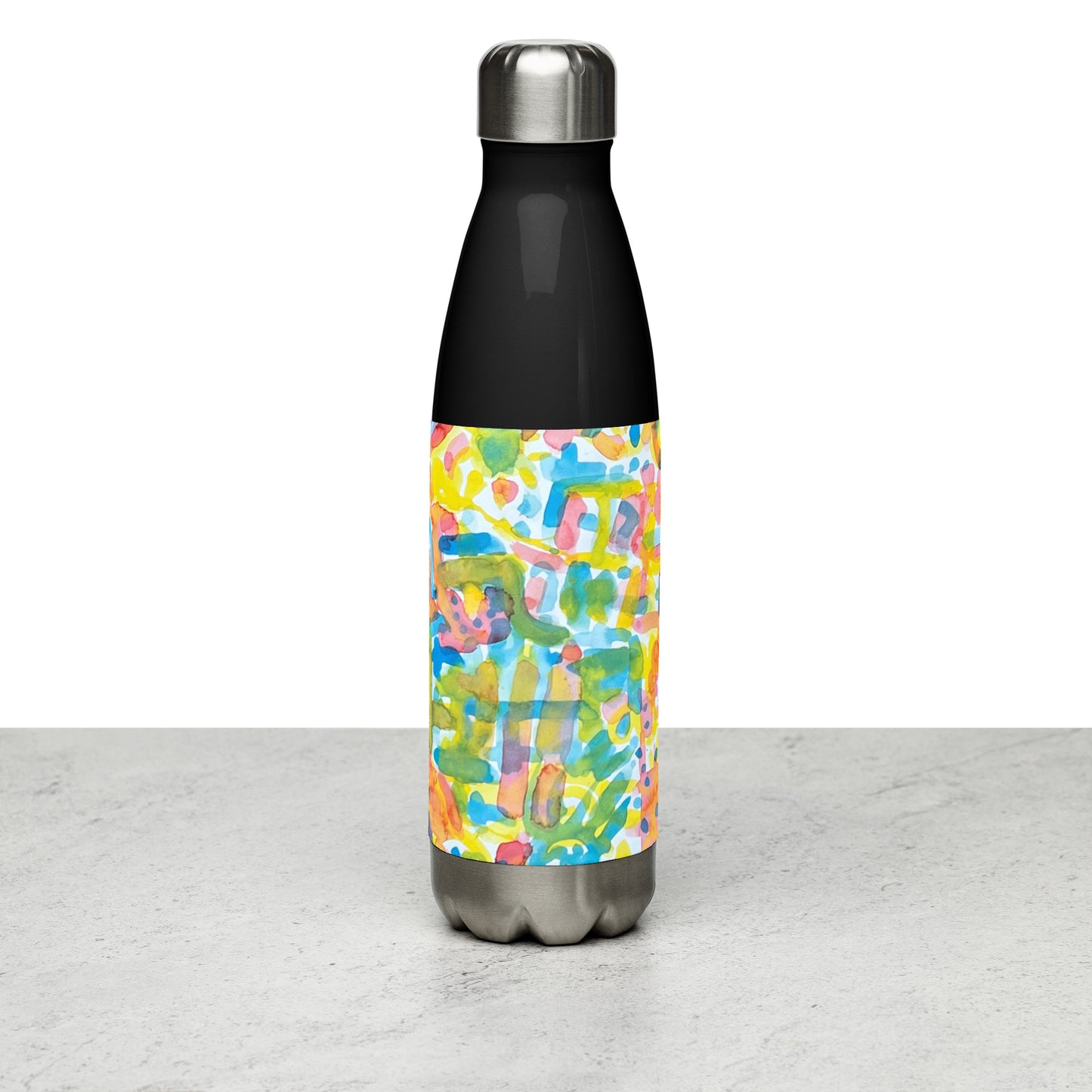 Stainless steel water bottle_Abstraction & Modernity