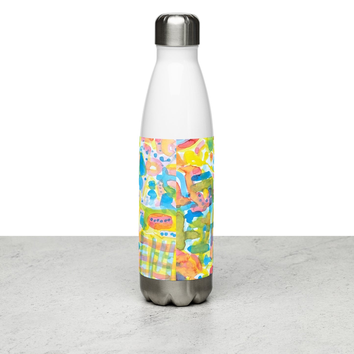 Stainless steel water bottle_Abstraction & Modernity