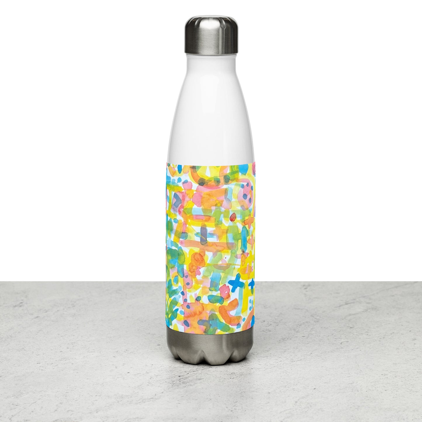 Stainless steel water bottle_Abstraction & Modernity