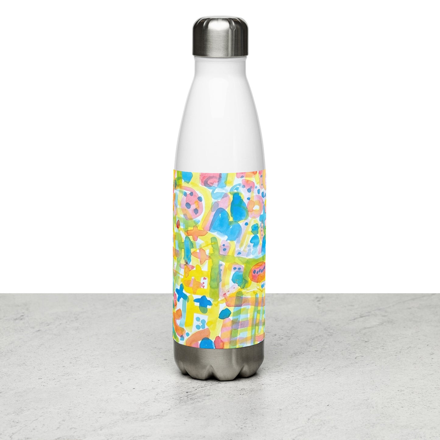 Stainless steel water bottle_Abstraction & Modernity