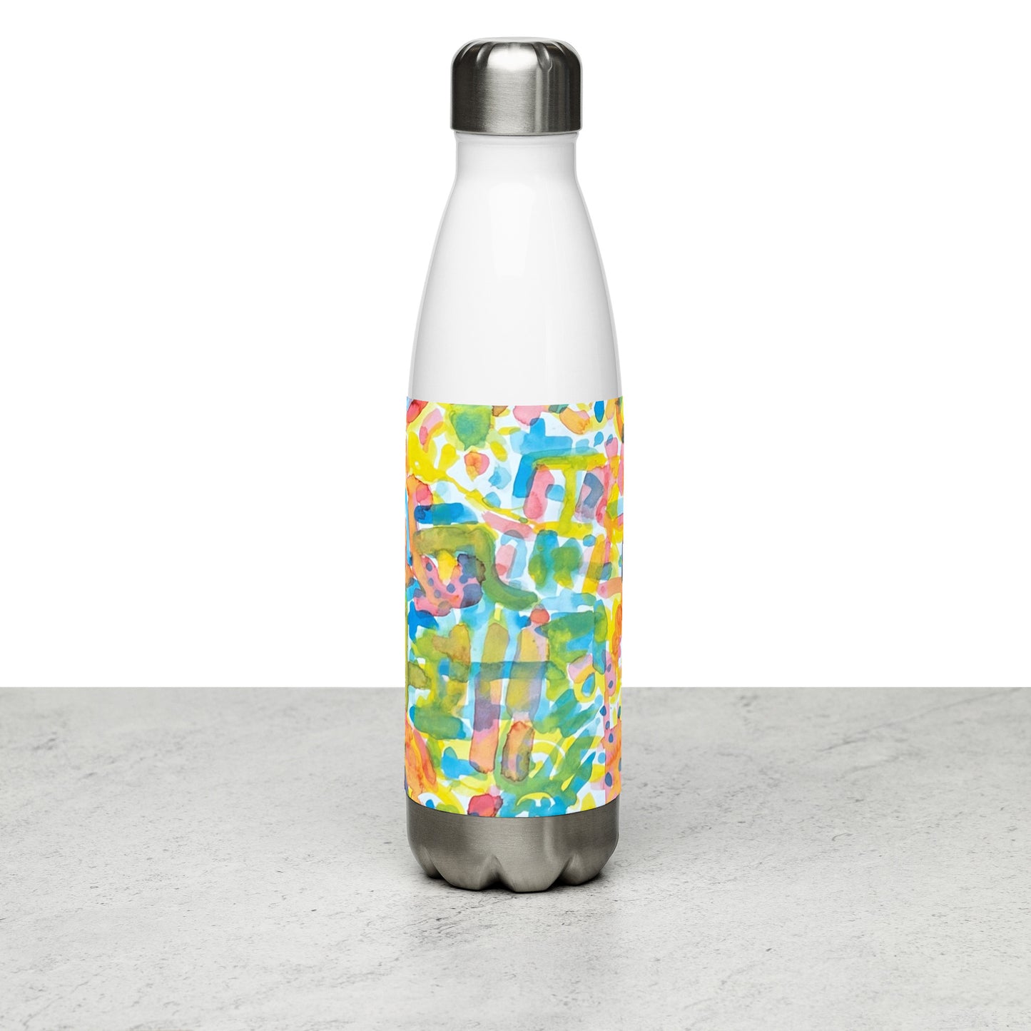 Stainless steel water bottle_Abstraction & Modernity