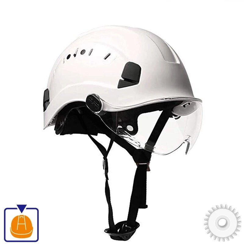 High Quality ABS Protective Helmets Work Cap For Working Climbing Riding Safety Helmet With Goggles Construction Hard Hat