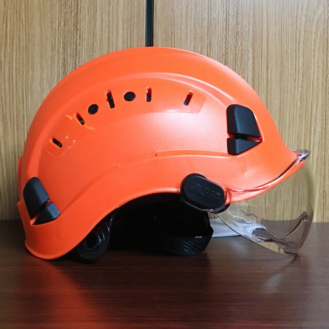 High Quality ABS Protective Helmets Work Cap For Working Climbing Riding Safety Helmet With Goggles Construction Hard Hat