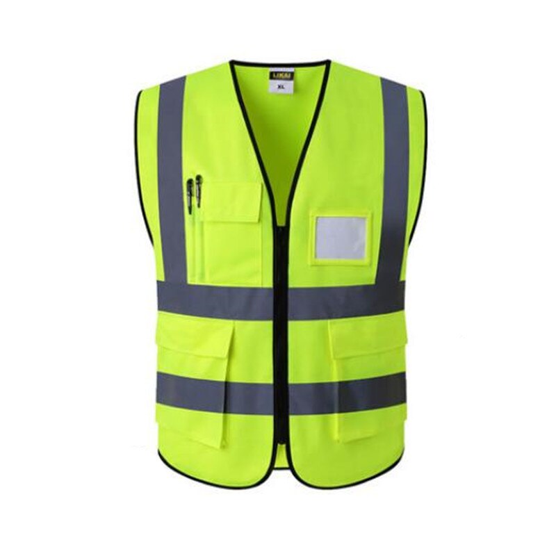 Reflective Waistcoat Safety Vests Reflective Multi Tool Pockets Multi Color Options LOGO Printing