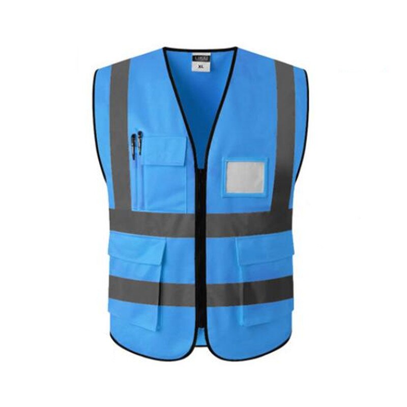 Reflective Waistcoat Safety Vests Reflective Multi Tool Pockets Multi Color Options LOGO Printing