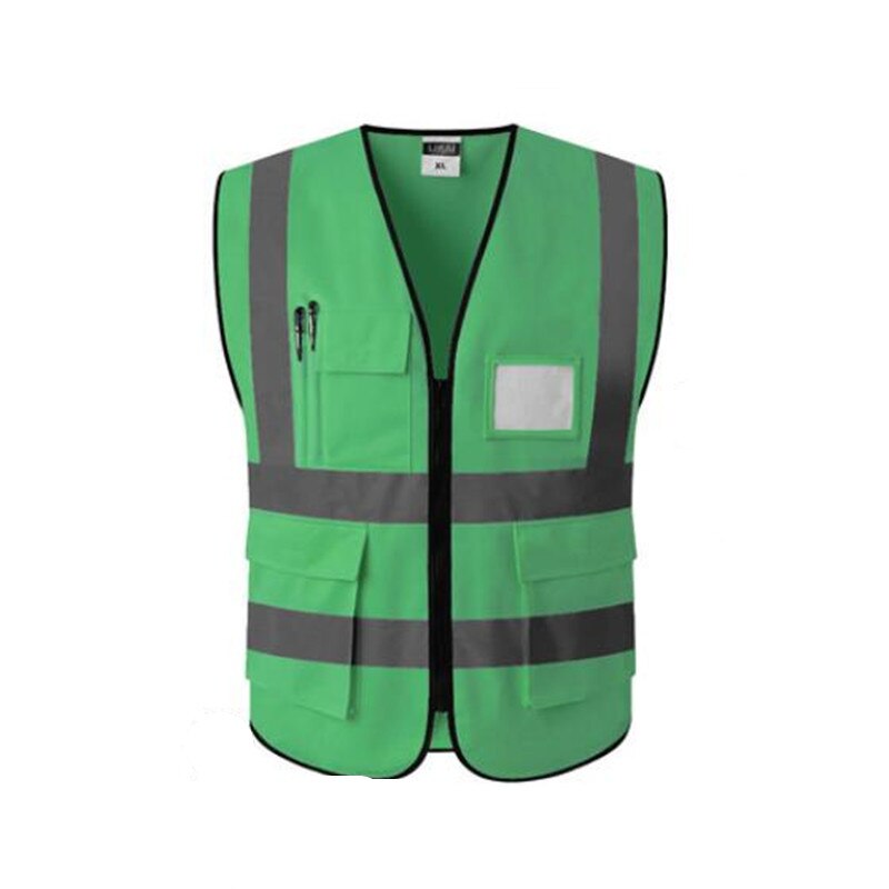 Reflective Waistcoat Safety Vests Reflective Multi Tool Pockets Multi Color Options LOGO Printing