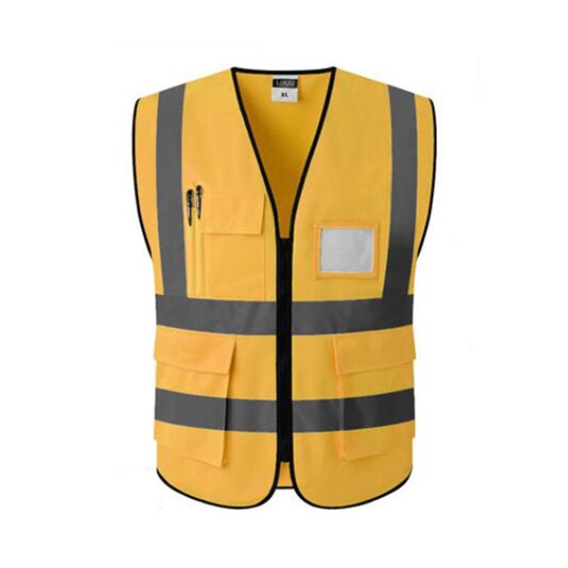 Reflective Waistcoat Safety Vests Reflective Multi Tool Pockets Multi Color Options LOGO Printing