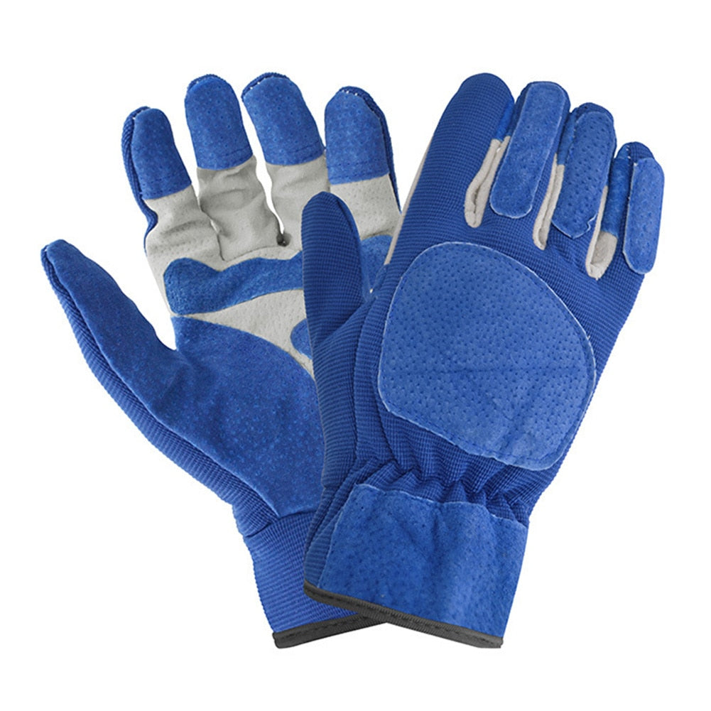 Anti-slip Leather Gloves Breathable Comfortable Weed Puling Up Gloves For Gardening Fishing Clamming garden Work