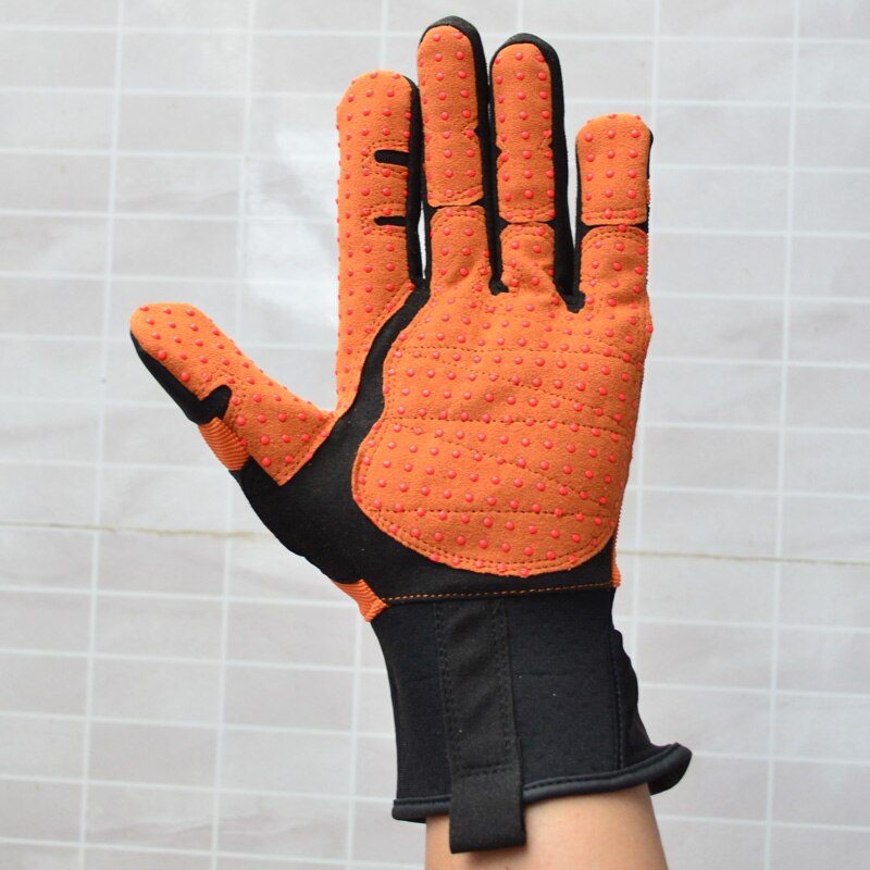 Safety Gloves TPR Working Mechanic Oil and Gas Impact Resistant Tool Rescue Training