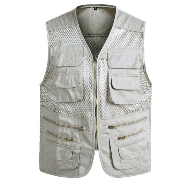 Men Multi-Pocket Work Vest