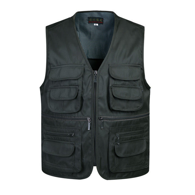 Men Multi-Pocket Work Vest