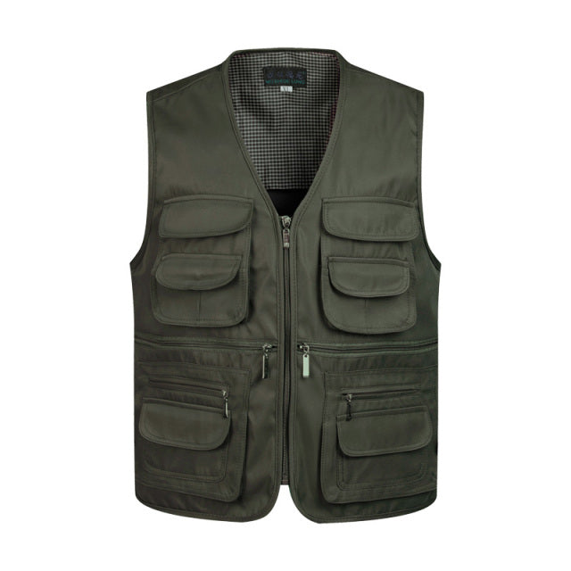 Men Multi-Pocket Work Vest