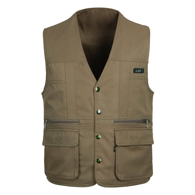 Men Multi-Pocket Work Vest