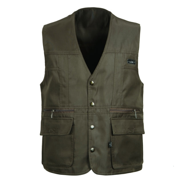 Men Multi-Pocket Work Vest