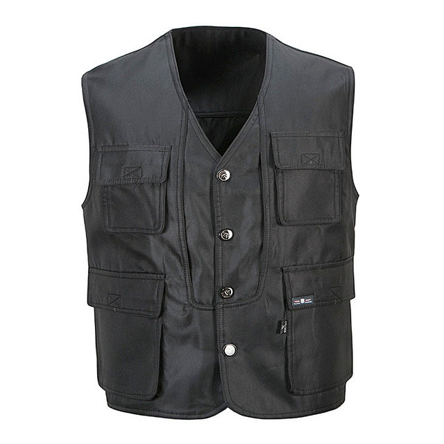 Men Multi-Pocket Work Vest