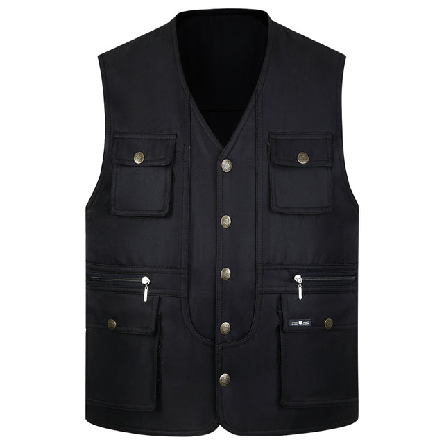 Men Multi-Pocket Work Vest