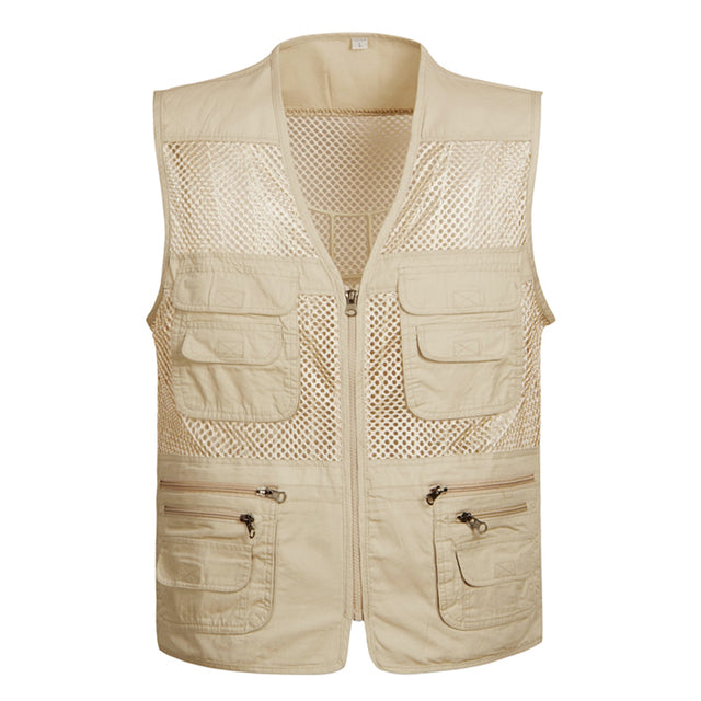 Men Multi-Pocket Work Vest