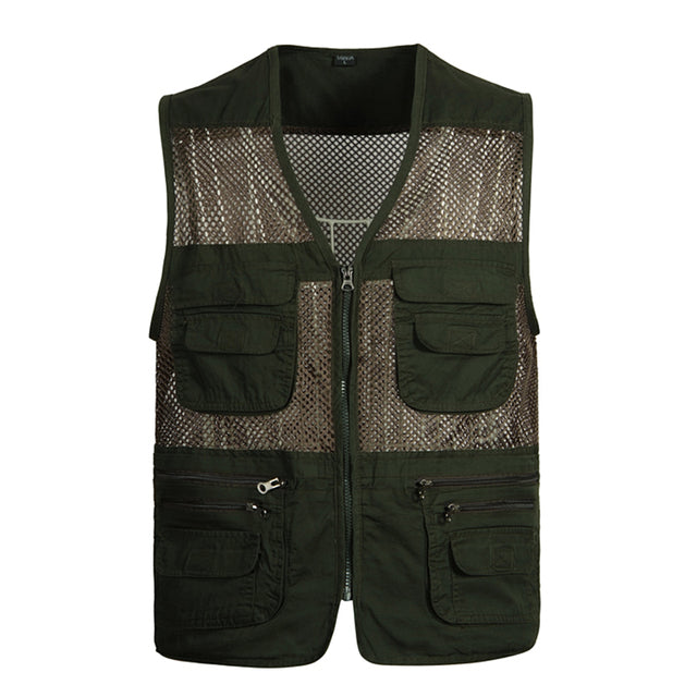 Men Multi-Pocket Work Vest