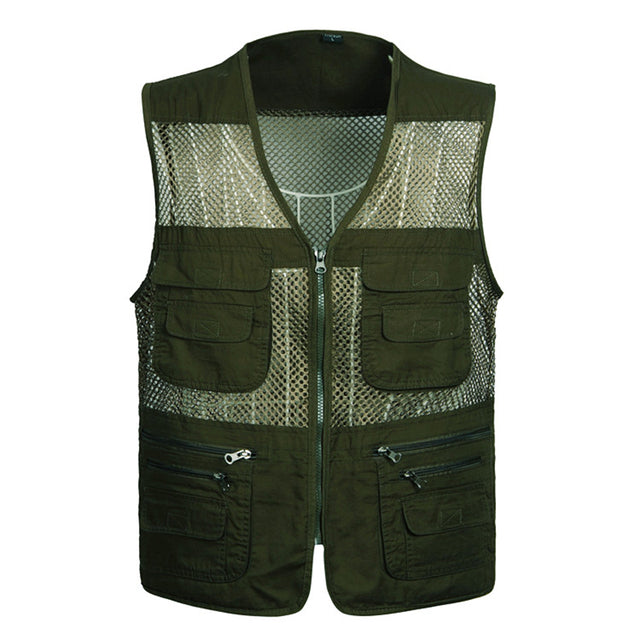 Men Multi-Pocket Work Vest