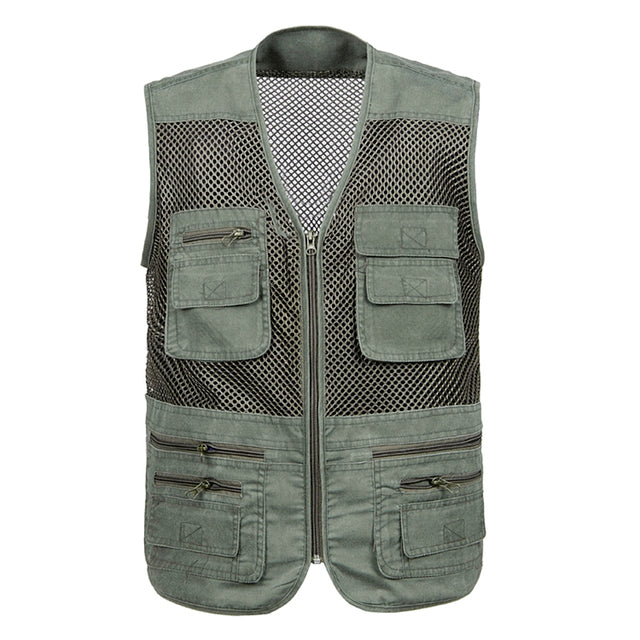 Men Multi-Pocket Work Vest