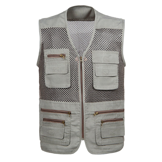 Men Multi-Pocket Work Vest