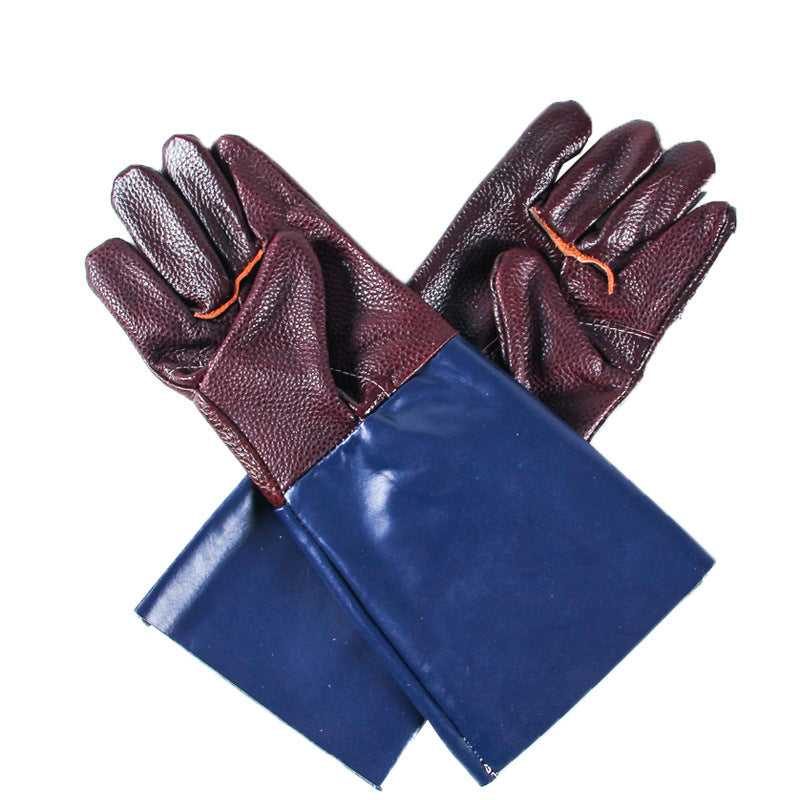 Welding Gloves Leather Soft Wear-resistant Welding Protective Labor Gloves Extended Welder Gloves Leather