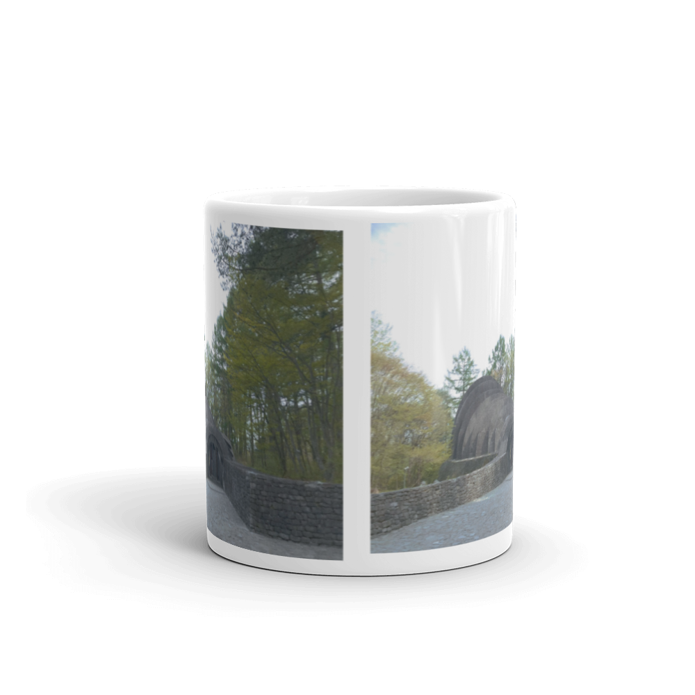 White glossy mug