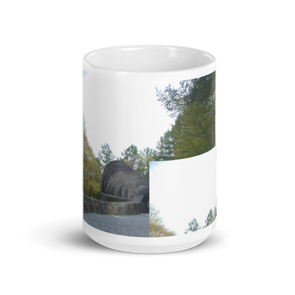 White glossy mug