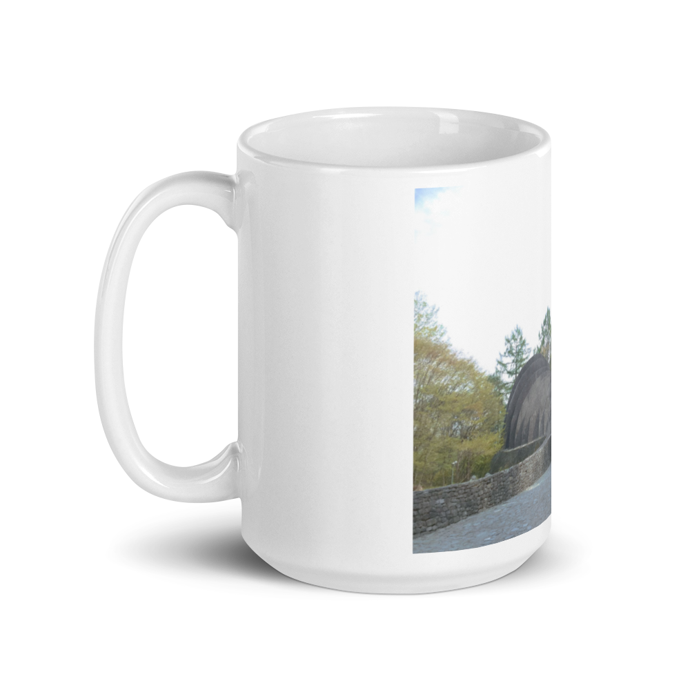 White glossy mug