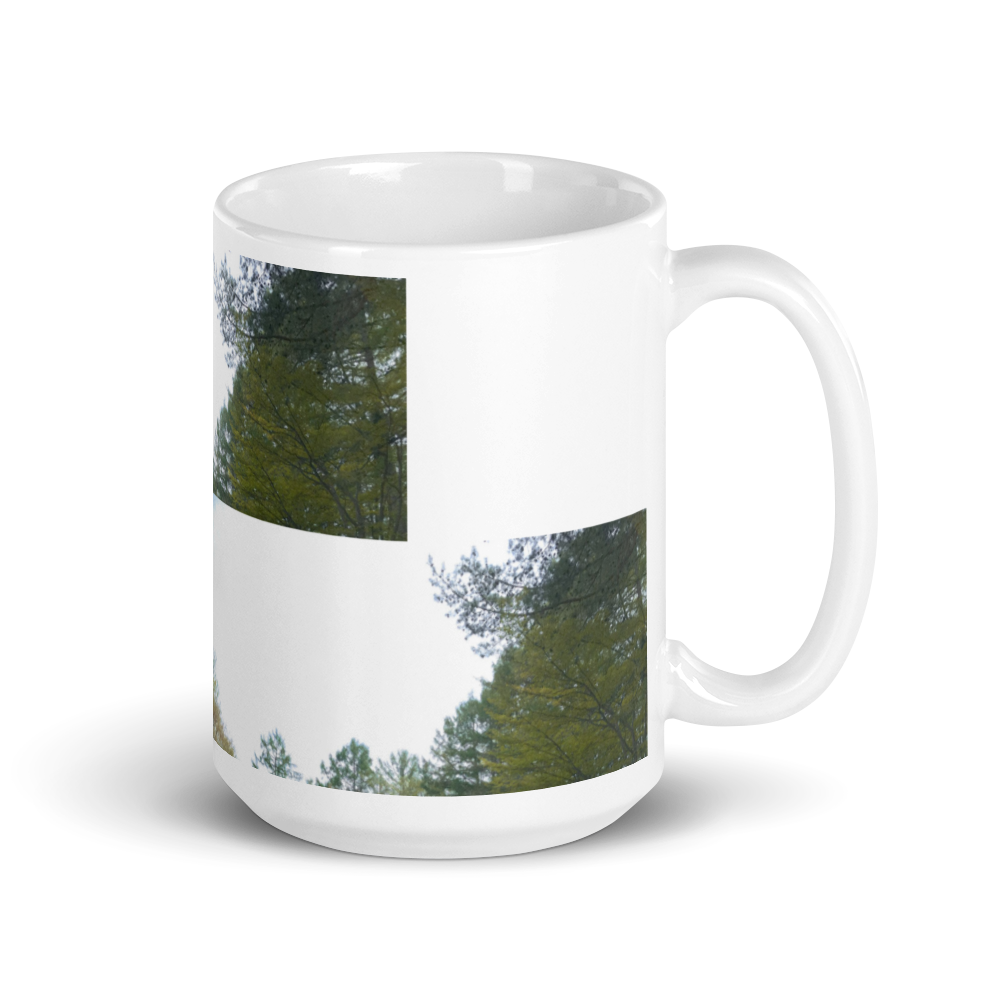 White glossy mug